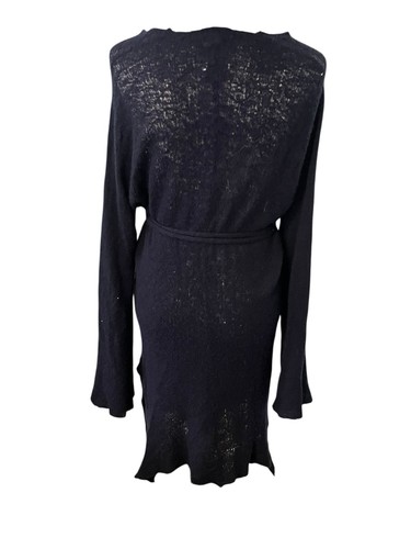 LAINEY KEOGH RARE Cashmere Blend Cocoon Sweater Dress O/S Open Knit Belted - Bild 3 von 9