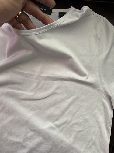 Theory Luxe Tee T Shirt Size L Mint Condition - Picture 5 of 7