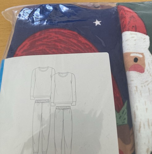 TU BOYS SANTA GONK CHRISTMAS FESTIVE LONG SLEEVE / LEG 2 PAIR PYJAMAS 3-4 BNWT - Picture 9 of 13