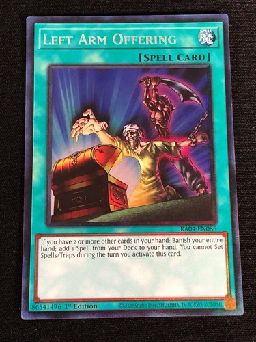 Yugioh Left Arm Offering RA04-EN086 1st Collectors (NM) - Picture 1 of 1
