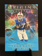 2025 Panini Origins Khalil Shakir Blue/50 SSP Buffalo Bills Color Match Mint 🔥