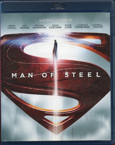 MAN OF STEEL Blu-ray DVD 2 Discs 2013 Henry Cavill Amy Adams Michael Shannon - Picture 1 of 3