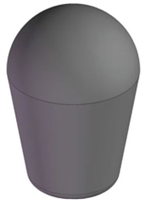 Innovative Components GN6C----S5--S21 Shift Knob Soft Touch, 3/8-16 Th