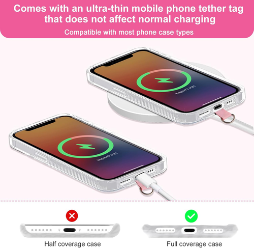 Phone Wrist Strap Silicone Beaded Cell Phone Lanyard with Tether Tab Tassel Wall - 第 4/12 張圖片
