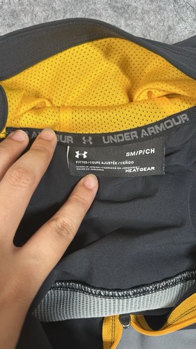 Under Armour Project Rock Hoodie Men S Gray Vanish Sleeveless Threadborne Zip - Picture 3 of 8