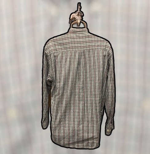 Vintage 80er 90er Britches 1/4 Reißverschluss 100 % Baumwolle Pullover Shirt kariert Herren Medium - Bild 6 von 11