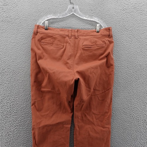 Pantalone chino Lucky Brand 410 taglia 34x32 marrone uomo vita media relax gamba affusolata - Foto 4 di 14