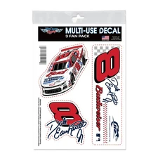 Dale Earnhardt Jr Wincraft #8 Budweiser MLB Late Model Multi Use Decal Sheet 3pc