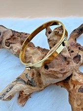 Vintage 1976 Aldo Cipullo for Charles Revson Gold Tone Bangle Bracelet