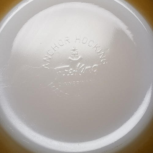 Vtg Anchor Hocking Fire King Dinnerware Orange 8½” Bowl Lot Of 3. - Picture 3 of 19