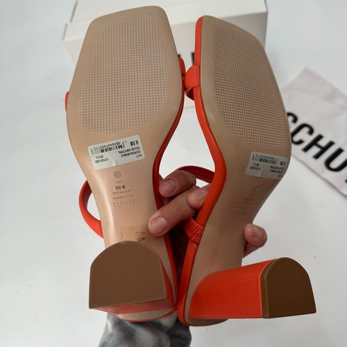 SCHUTZ New in Box Ully Double Strap Slide in Coral Orange// 8,5 - Bild 7 von 10