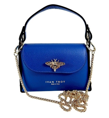 Bolso de mano para mujer de cuero italiano de diseñador - púrpura mariposa - Imagen 59 de 73