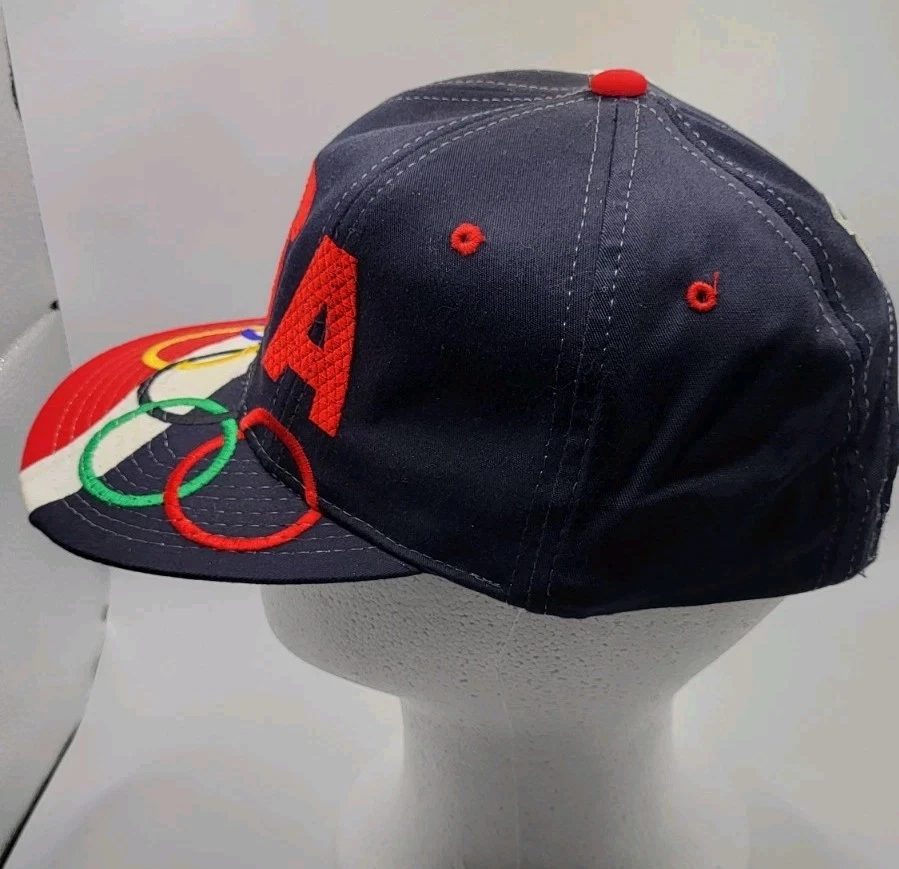 Gorra SOMBRERO Snapback Vintage Starter X 1996 96 Juegos Olímpicos EE. UU. ANILLOS de colección años 90 Foto 2 de 4