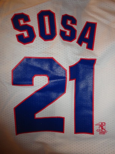 Majestic Sammy Sosa Chicago Cubs #21 MLB Baseball Jersey Size XL Full Button - Picture 17 of 21