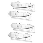 4 PCs Saugnäpfe Regale transparent tragende Halterung Acrylfensterregal