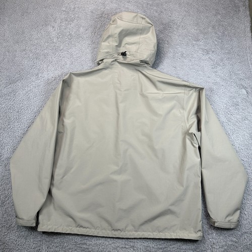 Cabela's Rain Jacket Mens XL Beige Gore-Tex Full Zip Waterproof Hooded - Picture 2 of 11