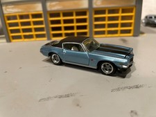 1/64 J.L. 1971 CAMARO Z28/LT. BLUE MET./BLK VINYL TOP/WH INT/350 V8/ALLOY WHLS