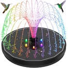 Solar Fountain New, 3.5W Solar Bird Bath Fountains with Glass Panel, 2200 Bat...