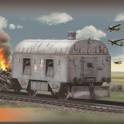1/72 Polish Around Treno Corazzato PP2 Coraggioso "Smialy" Assemblaggio Modello Kit Costruzione - Foto 14 di 22