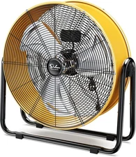 iPower 20" Industrial Tilt Drum Fan 3 Velocity Speed 360° Adjustable Floor Fan