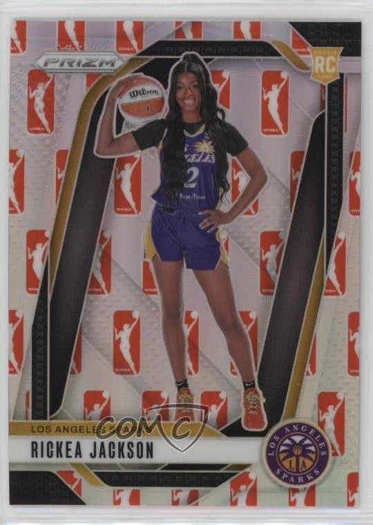 2024 Panini Prizm WNBA WNBA Logo Prizm Rickea Jackson #144 Rookie RC