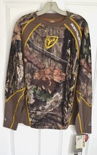 Scent Blocker 1.5 Performance Mossy Oak Long Sleeved Shirt Medium NWT