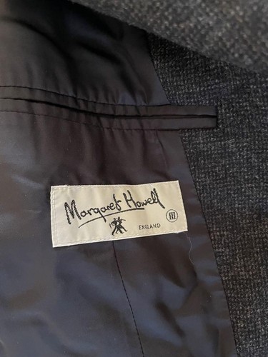 Margaret Howell Women's Wool Jacket L Dark Gray Classic Outerwear Excellent Con - Picture 3 of 6