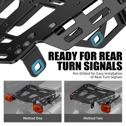 Motorcycle Rear Luggage Top Rack Carrier Kit For Suzuki DR650S DR650SE 1996-2025 - Picture 6 of 15