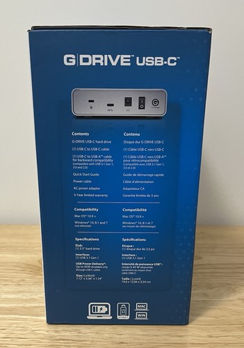 G-Technology G-Drive 4TB External Hard Drive, USB-C - 0G05666 - New Sealed - Picture 3 of 4