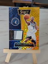 2021-22 Panini Select Jamal Crawford Gold Prizm 8/10 Game Worn Patch