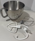 KitchenAid KSM150 Korea Stainless Steel Mixing Bowl 5 Qt Plus Three Attachments