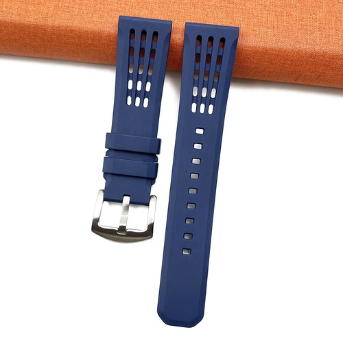Orca FKM Gummi Taucher Uhrenarmbänder mit Schnellspannleisten in 7 Farben 20 mm-22 mm - Bild 11 von 21