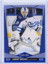 2024-25 O-Pee-Chee OPC Laurent Brossoit Blue Border - Winnipeg Jets