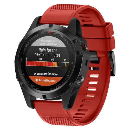 For Garmin Fenix 7X 6X 5 5X Plus 3 Silicone Wrist Strap Quick Install Watch Band - Picture 21 of 32