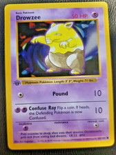 1999 Pokemon Base 1st Edition #49 Drowzee Pokémon Game CCG