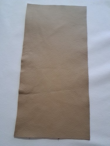 BEIGE GENUINE LEATHER OFF CUTS 12" x 6" TOP ITALIAN QUALITY LEATHER - Picture 2 of 6