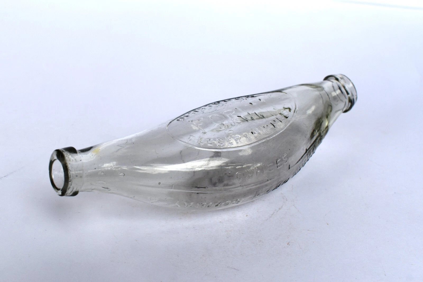 Vintage Forum Feeder Milk Bottle Baby Feeding Banana Kothari Brothers Bombay F75