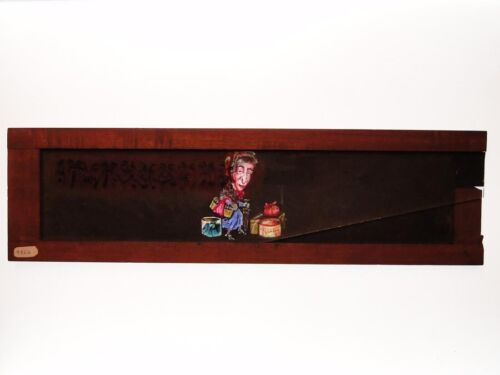 Changing 12 Faces Slipping Wooden Glass Strip Lantern Slide Early c19th - Foto 8 di 11