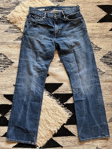 Vintage Gap 1969 Jeans Herren Größe 29 Blau Standard Straight Fit Knopf Reißverschlusstasche