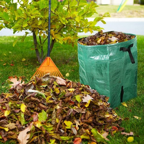 Reuseable Garden Bag Trash Recycle Yard Waste Leaf Fabric Garbage Bag - Picture 9 of 11