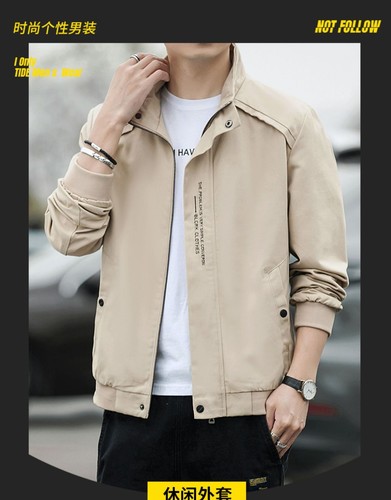 Jackets Men Spring Casual Tops Spring New Work Business Slim Fit Jackets Outwear - Picture 10 of 16