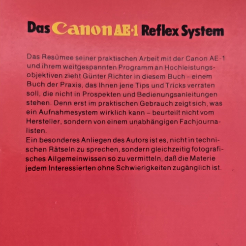 Canon AE-1 Buch von Günter Richter in German Language - Imagen 2 de 6