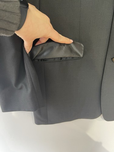 BALMAIN Vintage Black Wool Blazer Jacket Size 38 42’’ Chest - Picture 8 of 18
