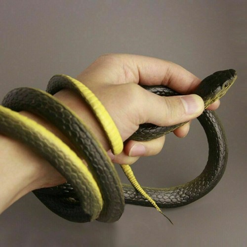 Falsa Realista Serpiente Real Real Aterrador Juguete de Goma Broma Fiesta Broma para Jardín - Imagen 3 de 10