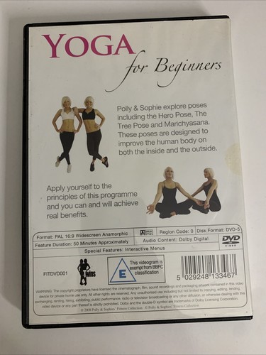 Twins In Vision : Yoga For Beginners (DVD, 2008) All Regions - Picture 2 of 3
