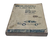 Subaru Liberty awd 4wd turbo 1992 BD BG BK workshop service owners manual - 719