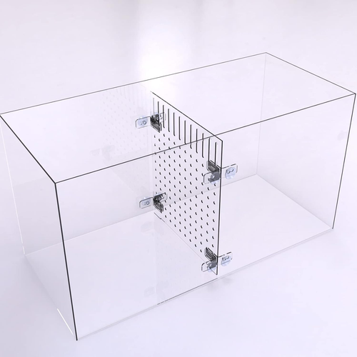 Aquarium Fish Tank Divider Acrylic Isolation Grid Board with Suction Cups Includ - Picture 8 of 12