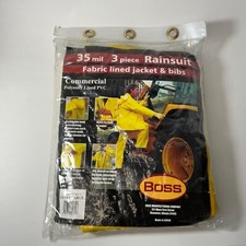 BOSS 35 MIL 3-PC. LINED RAIN-SUIT  IN XTRA-LARGE POLYESTER LINED PVC 3PRO300YX