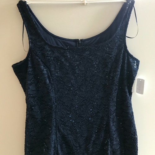Alex Evenings Sequined Lace Mini Dress - Picture 3 of 6