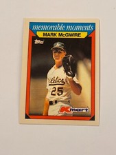 1988 Topps Kmart Memorable Moments - Mark McGwire #16